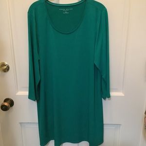 Susan Graver “Essentials” Green Tunic